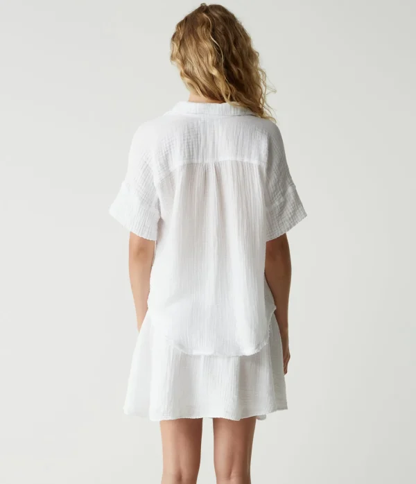 Michael Stars Havana Smocked Gauze Skirt- Pants, Shorts & Skirts