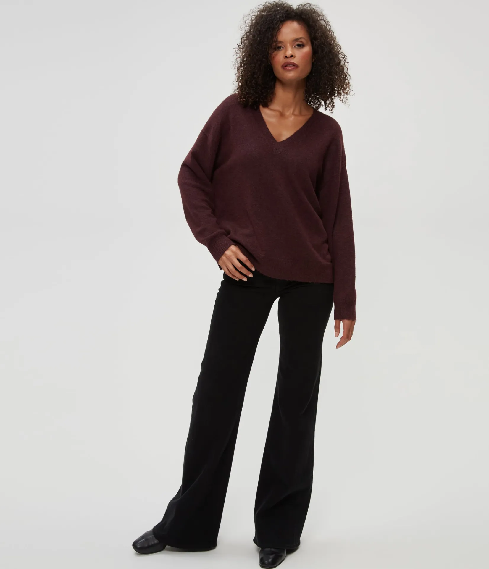 hendrix_vneck_sweater_6.webp Michael Stars Hendrix V-Neck Sweater- Sweaters & Cardigans
