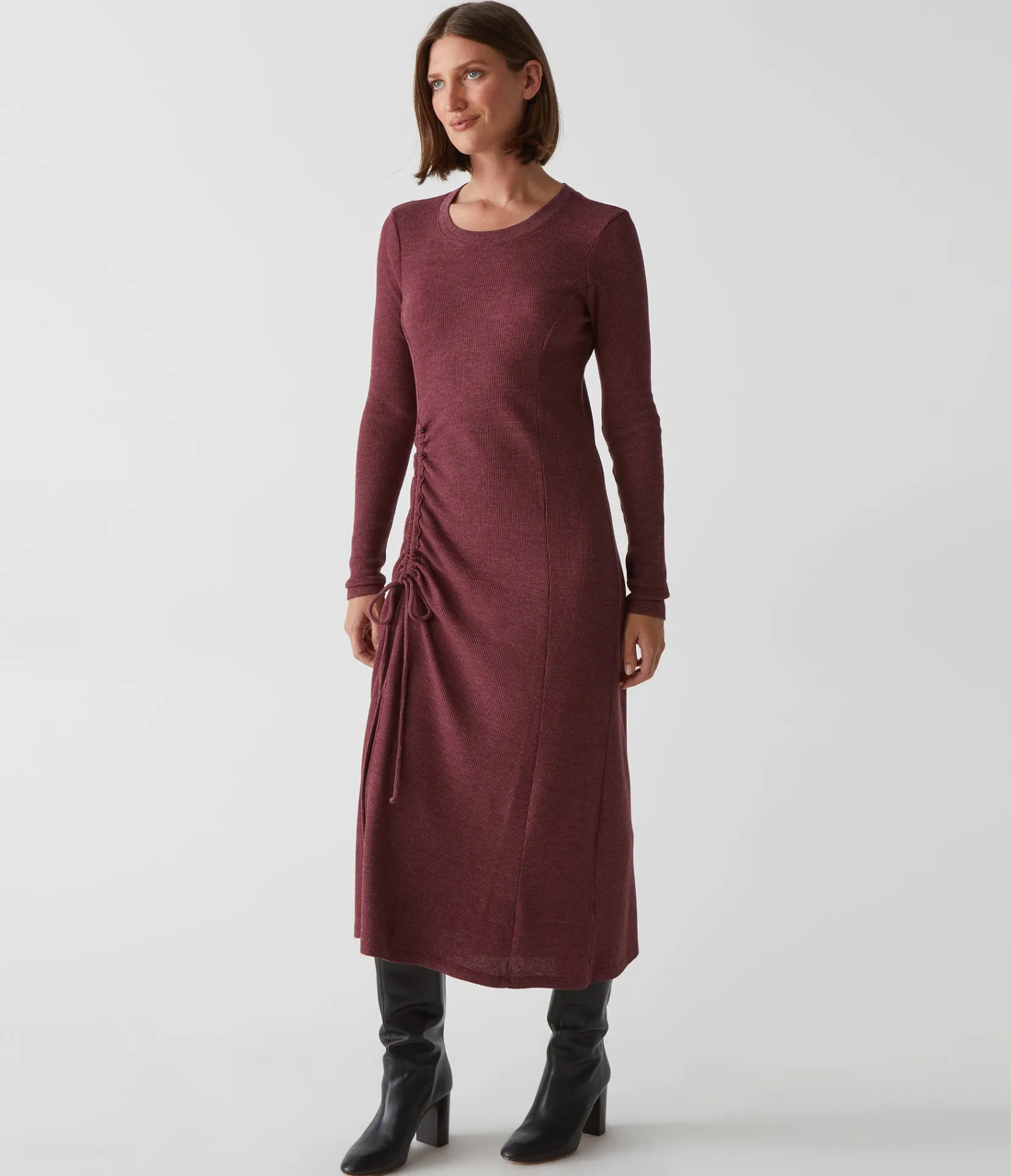 ilia_thermal_midi_dress_10.webp Michael Stars Ilia Thermal Midi Dress- Dresses | Midi Dresses