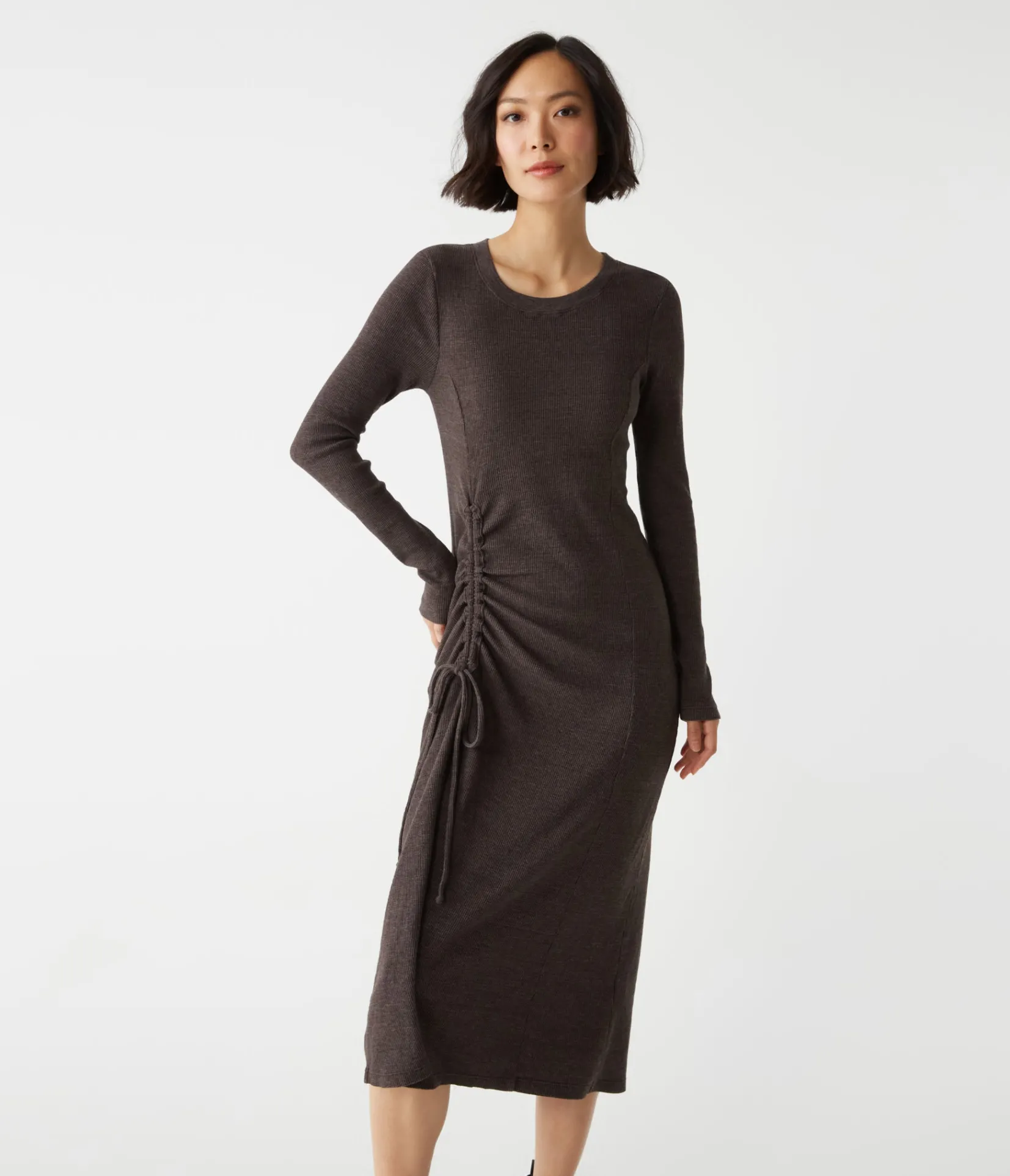 ilia_thermal_midi_dress_12.webp Michael Stars Ilia Thermal Midi Dress- Dresses | Midi Dresses
