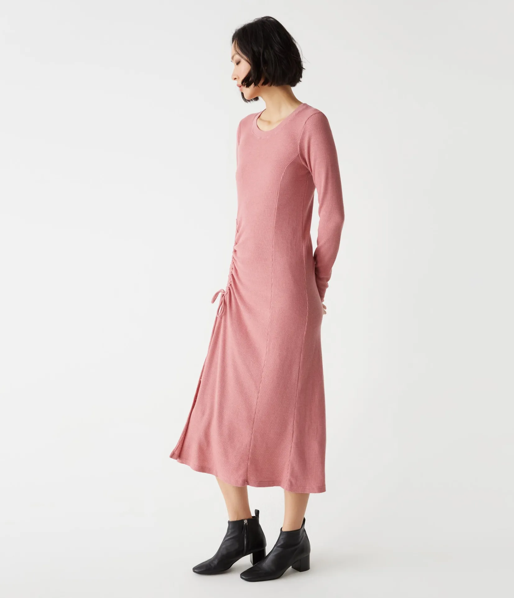 ilia_thermal_midi_dress_2.webp Michael Stars Ilia Thermal Midi Dress- Dresses | Midi Dresses