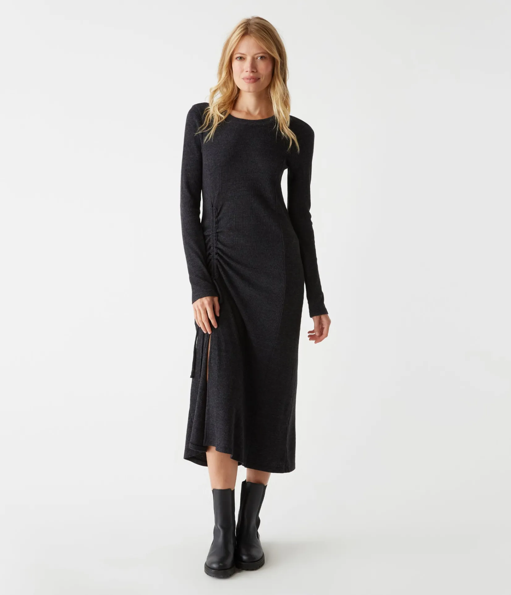 ilia_thermal_midi_dress_4.webp Michael Stars Ilia Thermal Midi Dress- Dresses | Midi Dresses