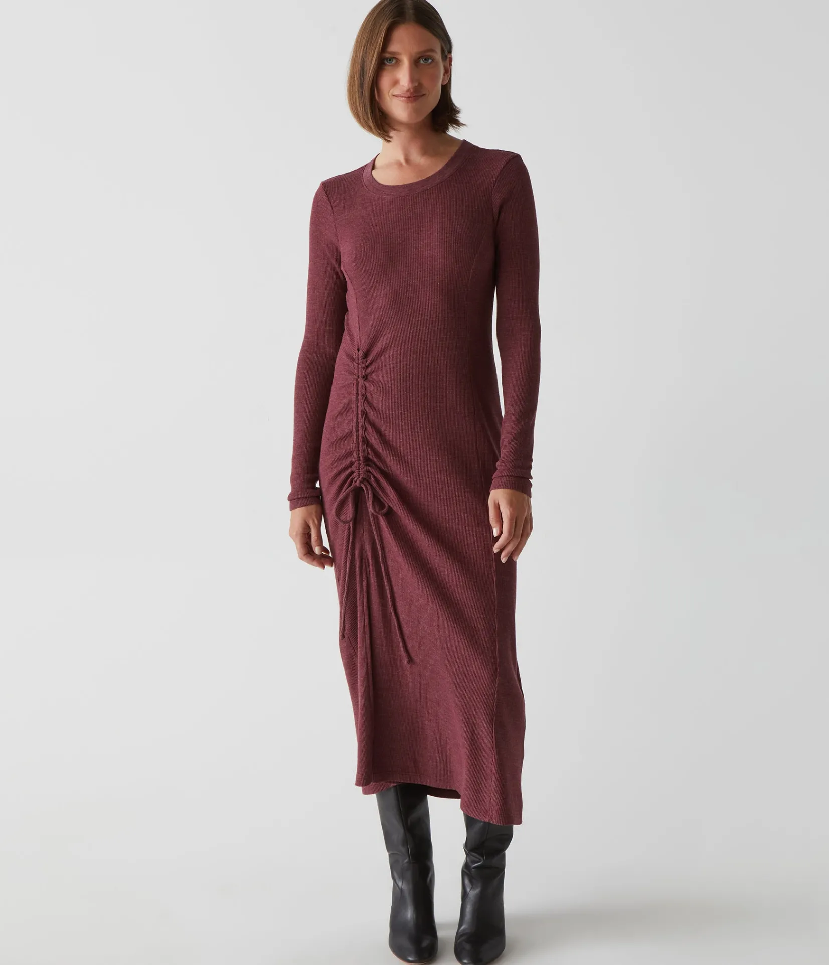ilia_thermal_midi_dress_9.webp Michael Stars Ilia Thermal Midi Dress- Dresses | Midi Dresses