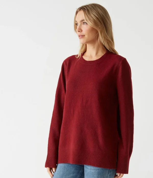 Michael Stars Imogen Crew Neck Sweater- Sweaters & Cardigans