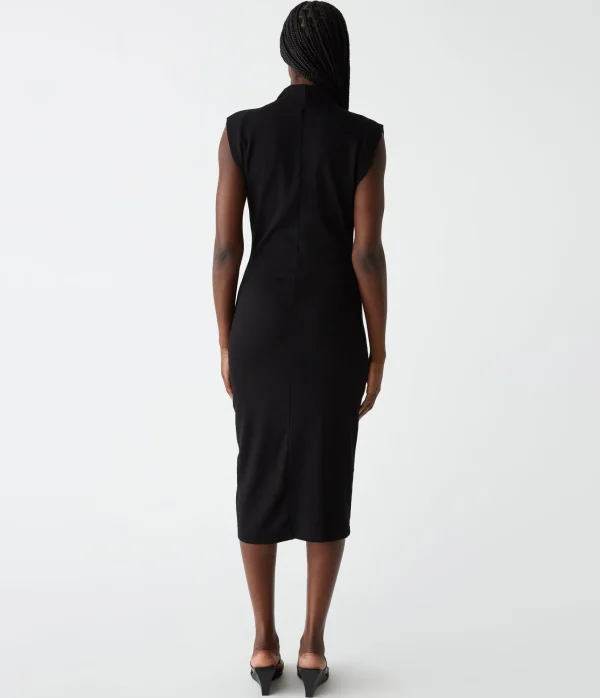 Michael Stars Iolanda Power Shoulder Dress- Dresses | Midi Dresses