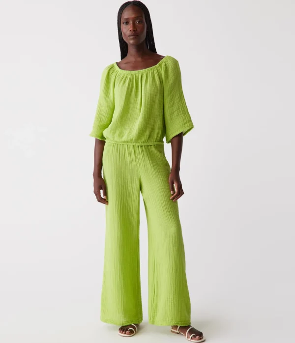 Michael Stars Isabel Convertible Gauze Top- Tops, Blouses & Shirts