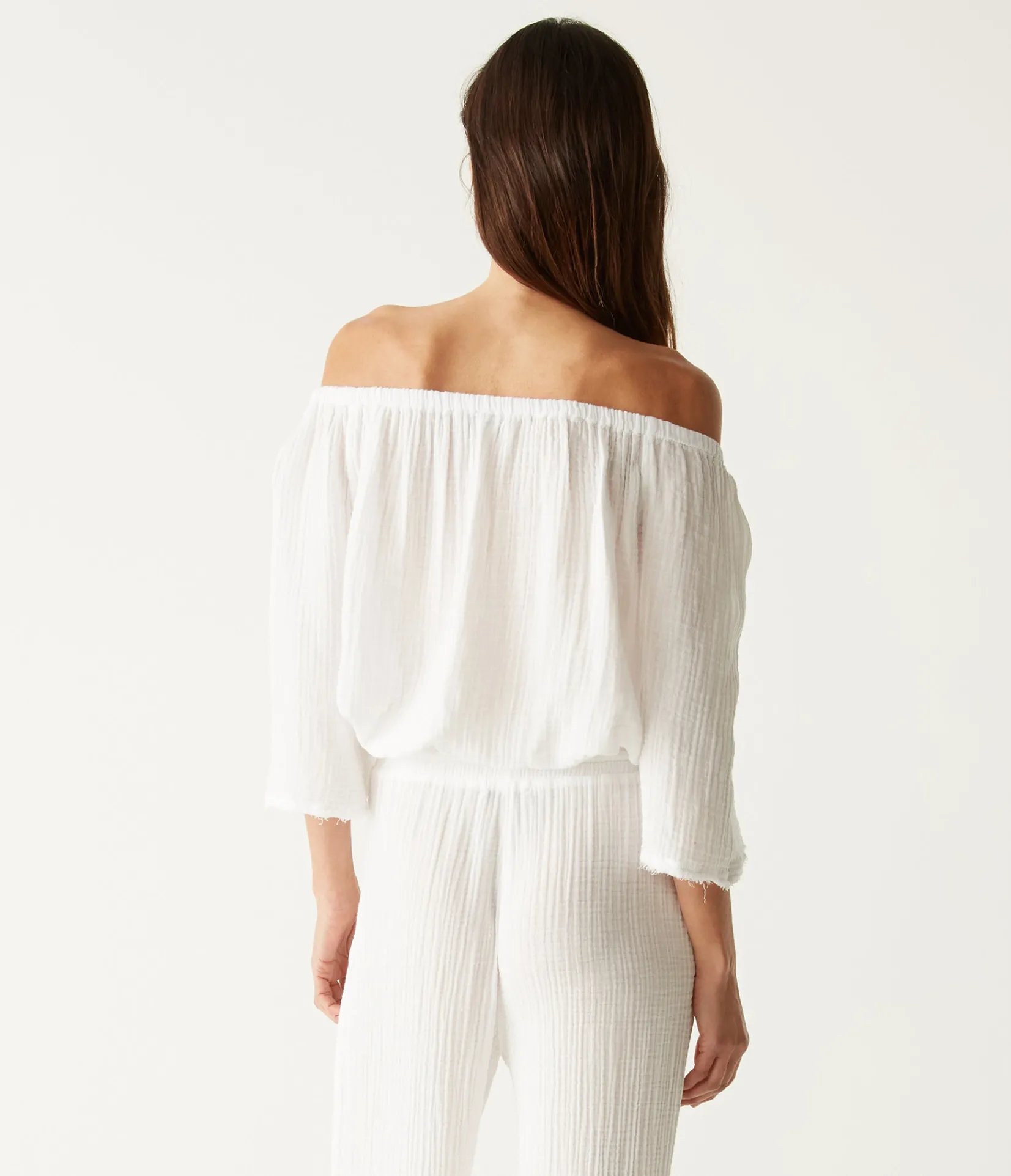 isabel_convertible_gauze_top_15.webp Michael Stars Isabel Convertible Gauze Top- Tops, Blouses & Shirts