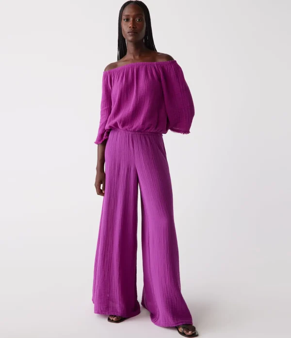 Michael Stars Isabel Convertible Gauze Top- Tops, Blouses & Shirts