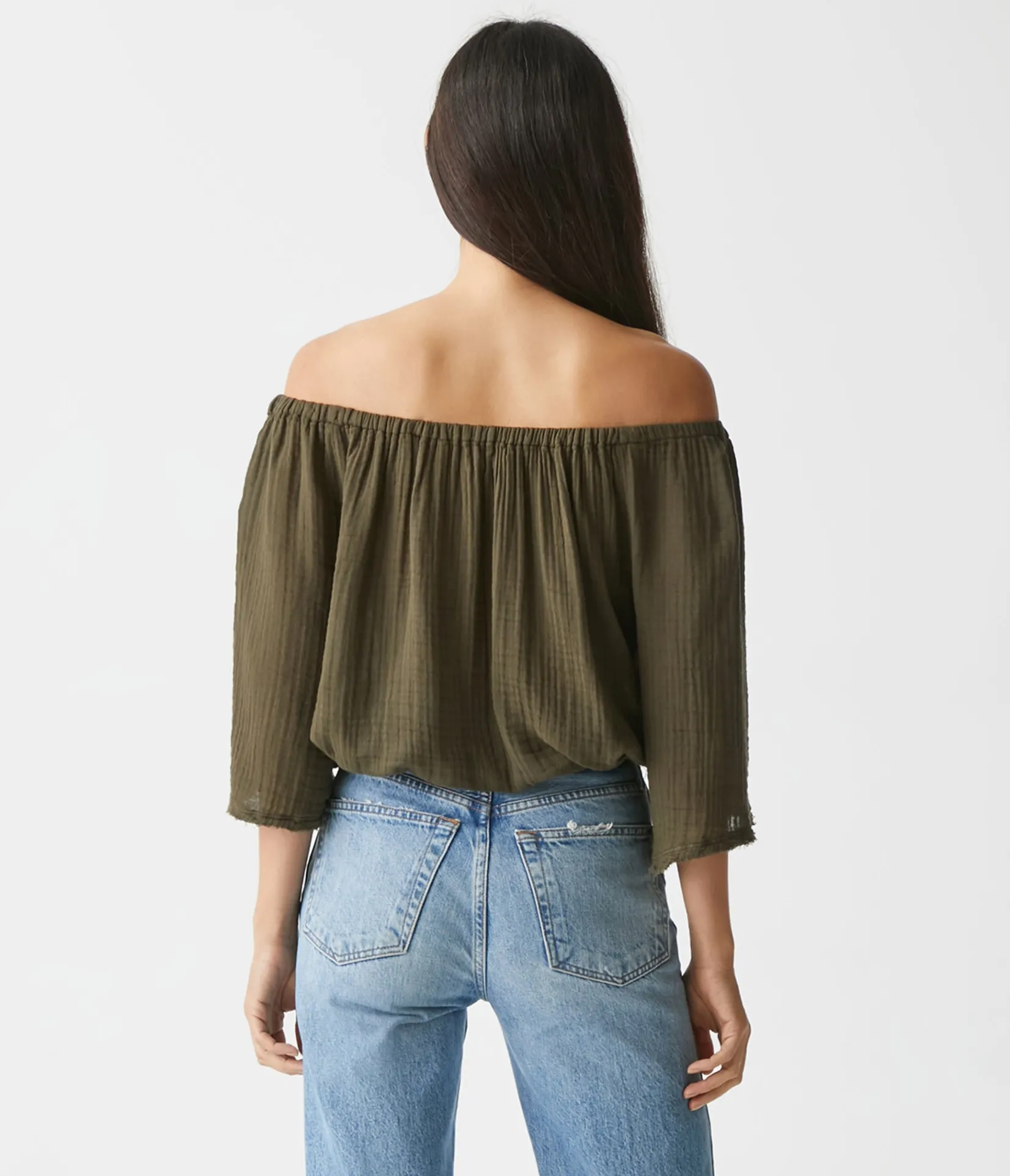 isabel_convertible_gauze_top_32.webp Michael Stars Isabel Convertible Gauze Top- Tops, Blouses & Shirts