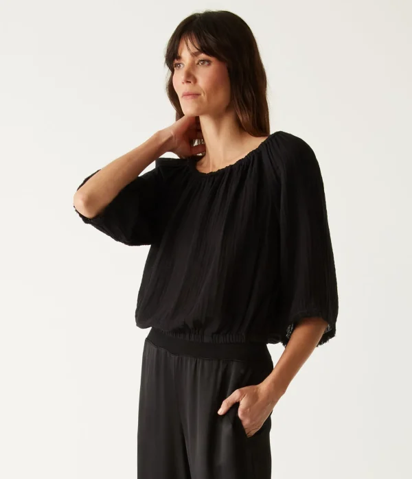 Michael Stars Isabel Convertible Gauze Top- Tops, Blouses & Shirts