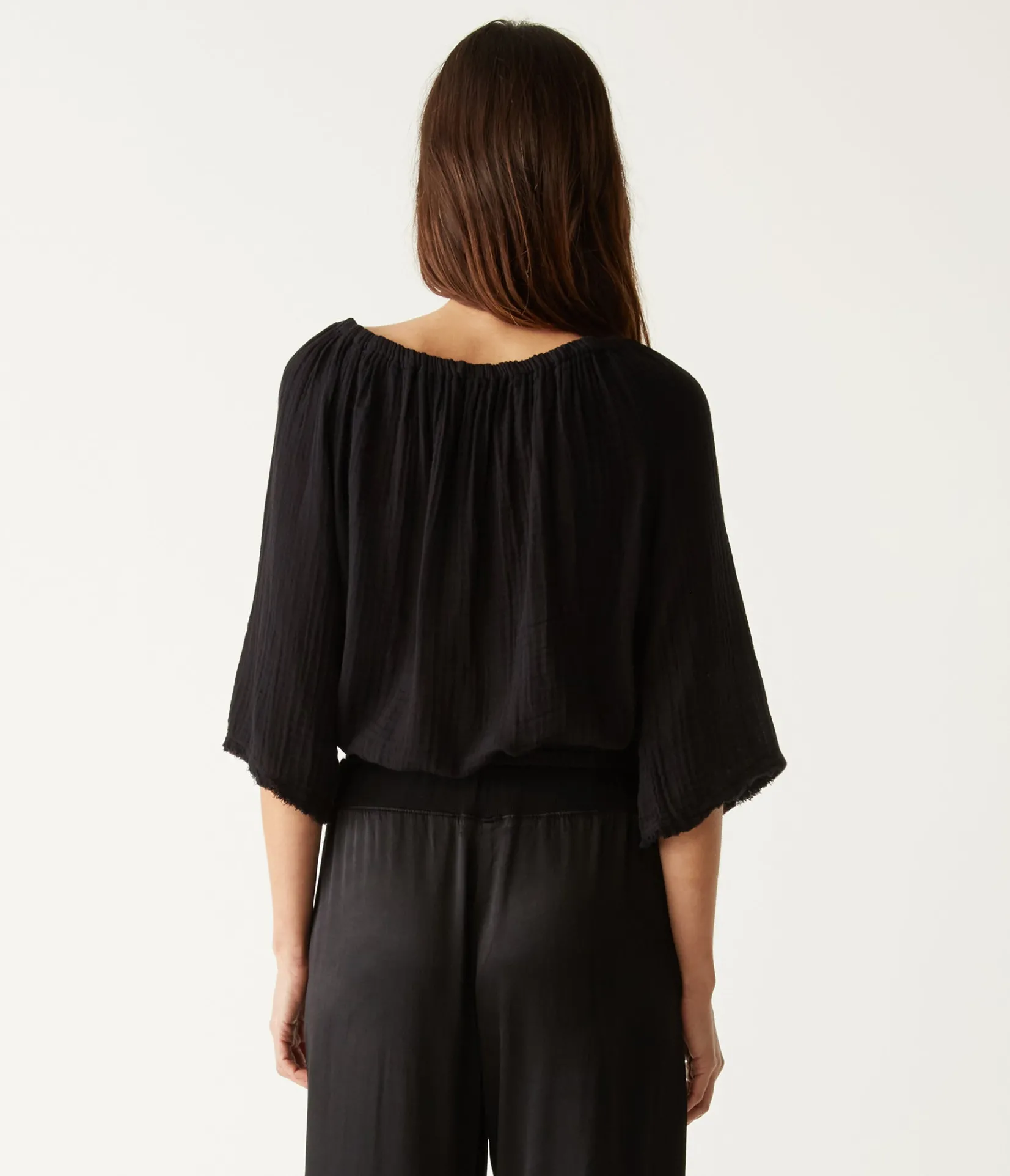 isabel_convertible_gauze_top_36.webp Michael Stars Isabel Convertible Gauze Top- Tops, Blouses & Shirts