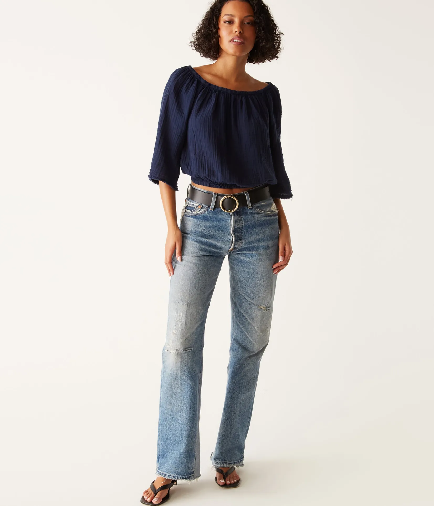 isabel_convertible_gauze_top_38.webp Michael Stars Isabel Convertible Gauze Top- Tops, Blouses & Shirts