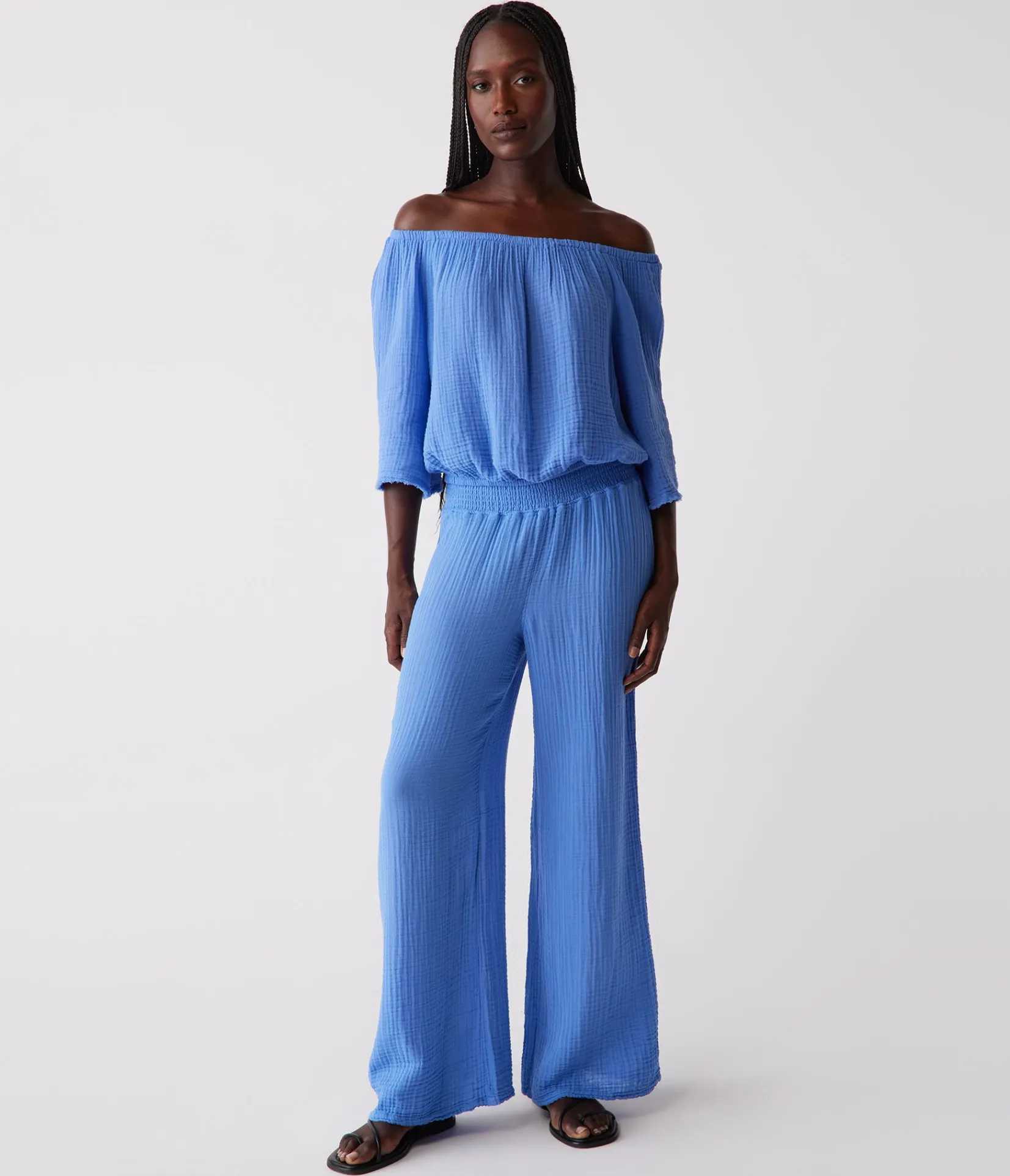 isabel_convertible_gauze_top_42.webp Michael Stars Isabel Convertible Gauze Top- Tops, Blouses & Shirts