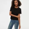 Michael Stars Jackie Crew Neck Tee- T-Shirts | Daily T-Shirts