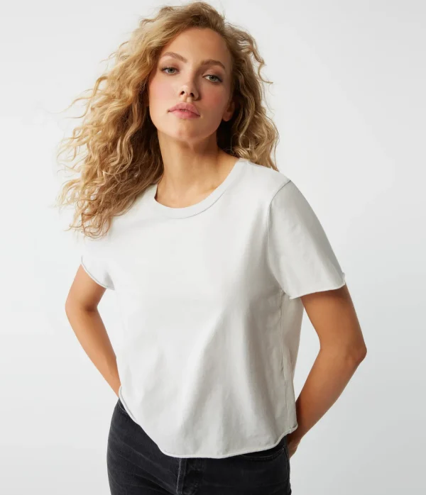 Michael Stars Jackie Crew Neck Tee- T-Shirts | Daily T-Shirts