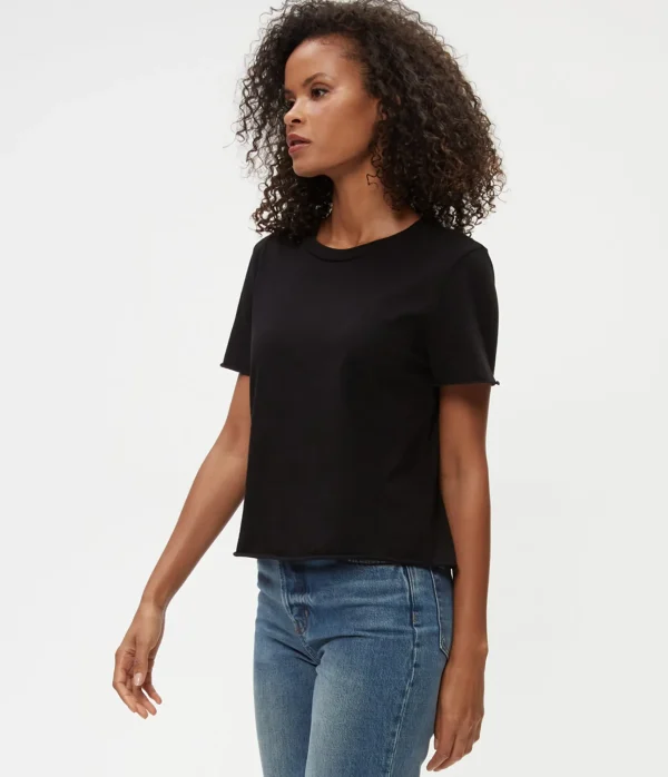 Michael Stars Jackie Crew Neck Tee- T-Shirts | Daily T-Shirts