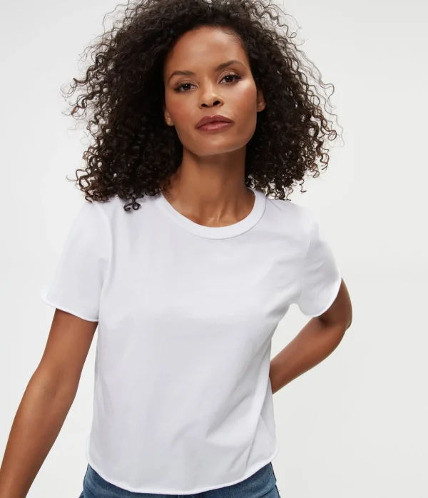 Michael Stars Jackie Crew Neck Tee- T-Shirts | Daily T-Shirts