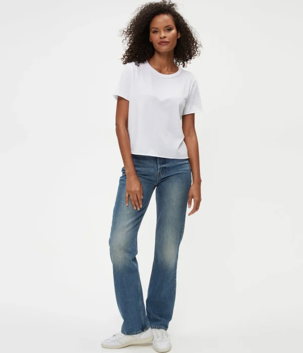 Michael Stars Jackie Crew Neck Tee- T-Shirts | Daily T-Shirts