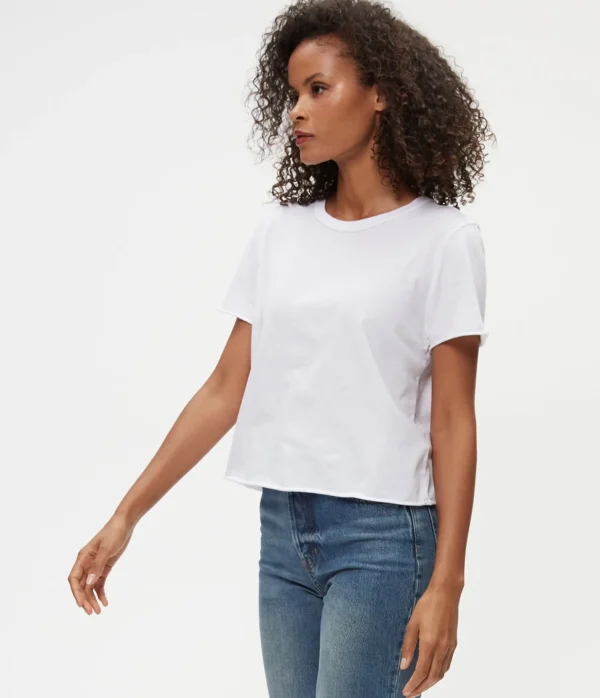 Michael Stars Jackie Crew Neck Tee- T-Shirts | Daily T-Shirts