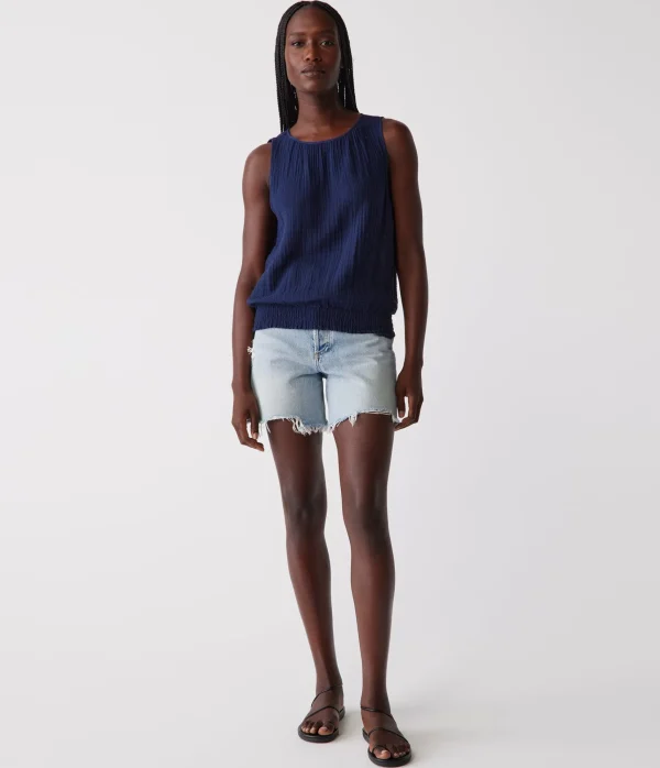 Michael Stars Janelle Tie Neck Tank- Tops, Blouses & Shirts