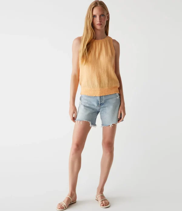 Michael Stars Janelle Tie Neck Tank- Tops, Blouses & Shirts