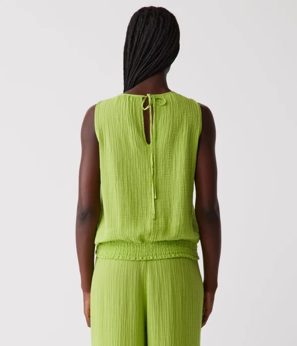 Michael Stars Janelle Tie Neck Tank- Tops, Blouses & Shirts