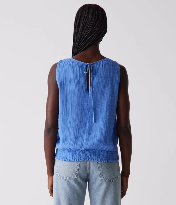 Michael Stars Janelle Tie Neck Tank- Tops, Blouses & Shirts