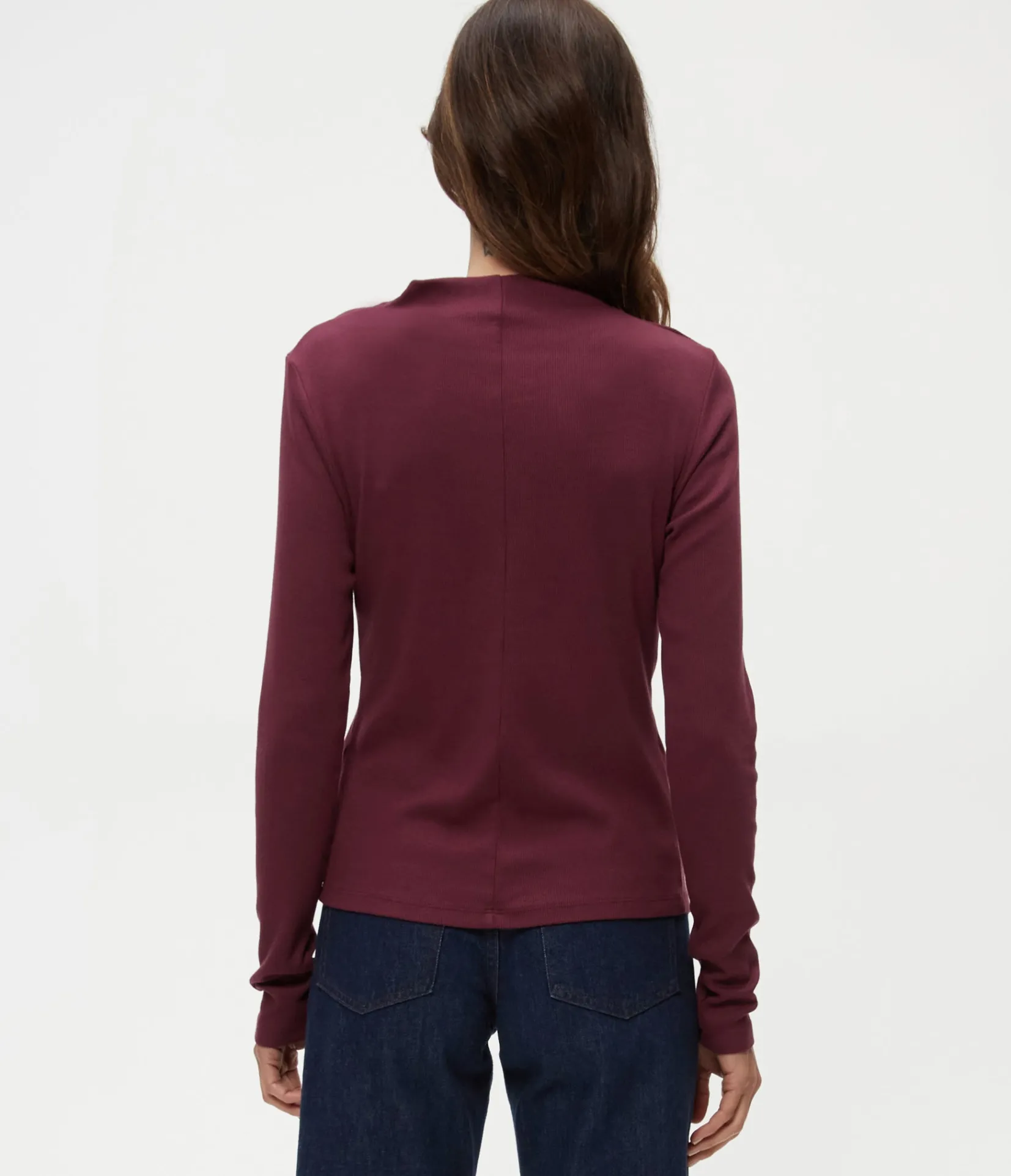 janine_mock_neck_top_11.webp Michael Stars Janine Mock Neck Top- T-Shirts | Ultra Rib T-Shirts