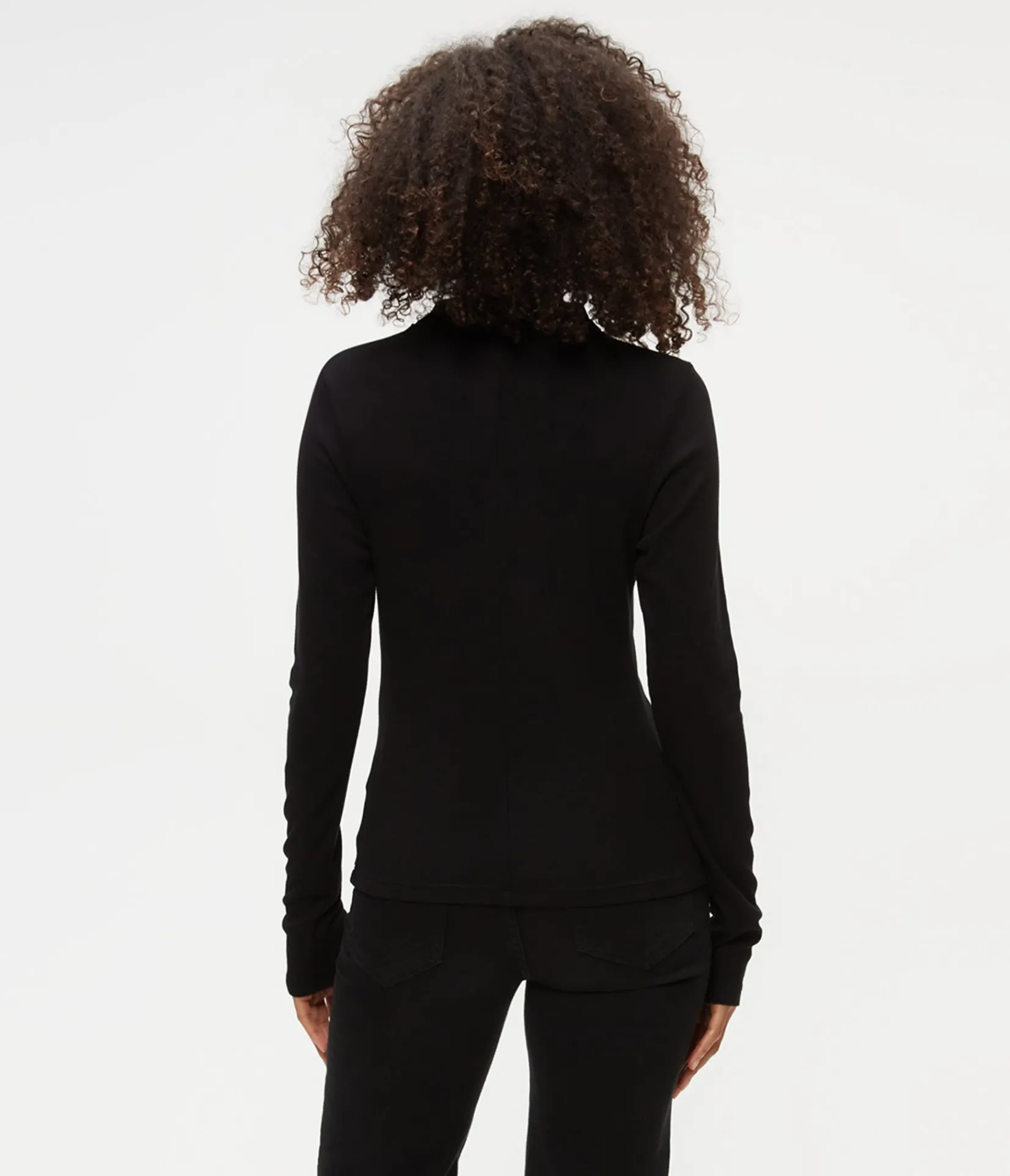 janine_mock_neck_top_15.webp Michael Stars Janine Mock Neck Top- T-Shirts | Ultra Rib T-Shirts