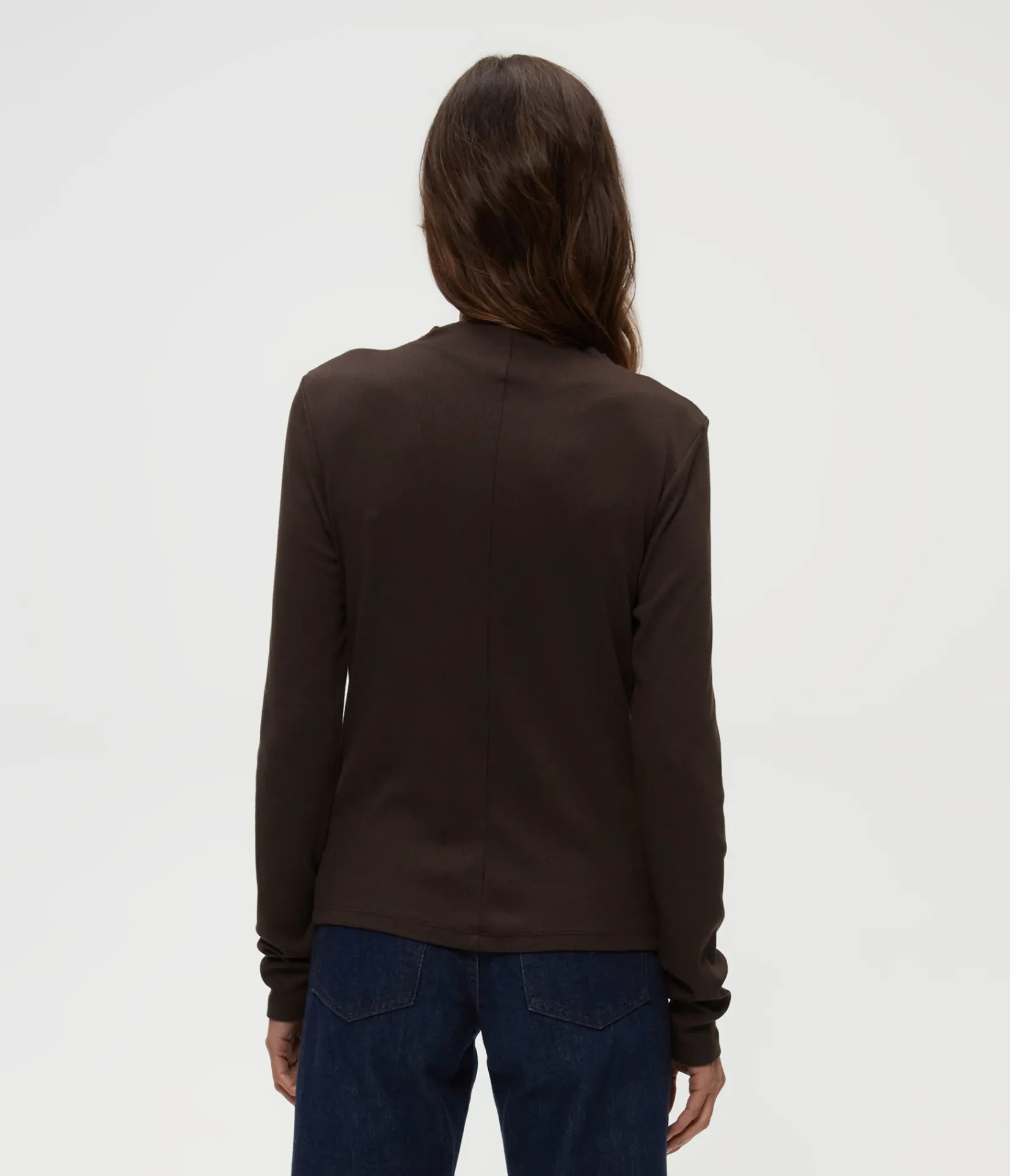 janine_mock_neck_top_27.webp Michael Stars Janine Mock Neck Top- T-Shirts | Ultra Rib T-Shirts