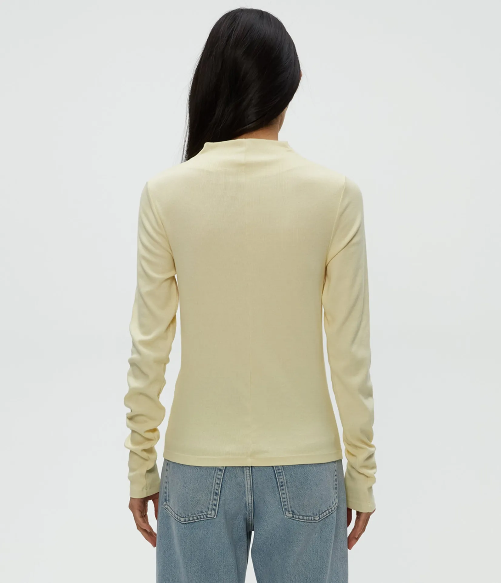 janine_mock_neck_top_43.webp Michael Stars Janine Mock Neck Top- T-Shirts | Ultra Rib T-Shirts