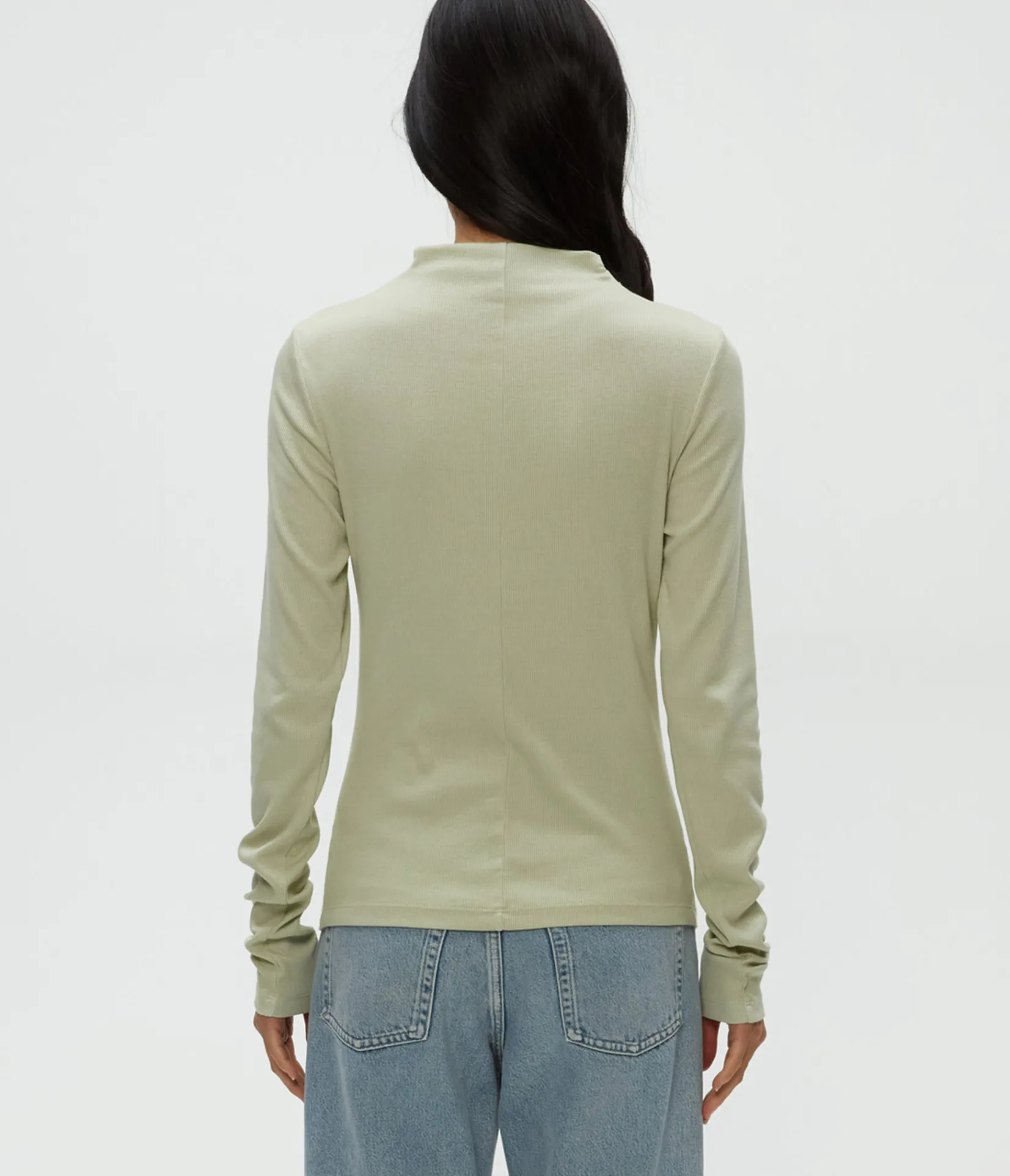 janine_mock_neck_top_47.webp Michael Stars Janine Mock Neck Top- T-Shirts | Ultra Rib T-Shirts
