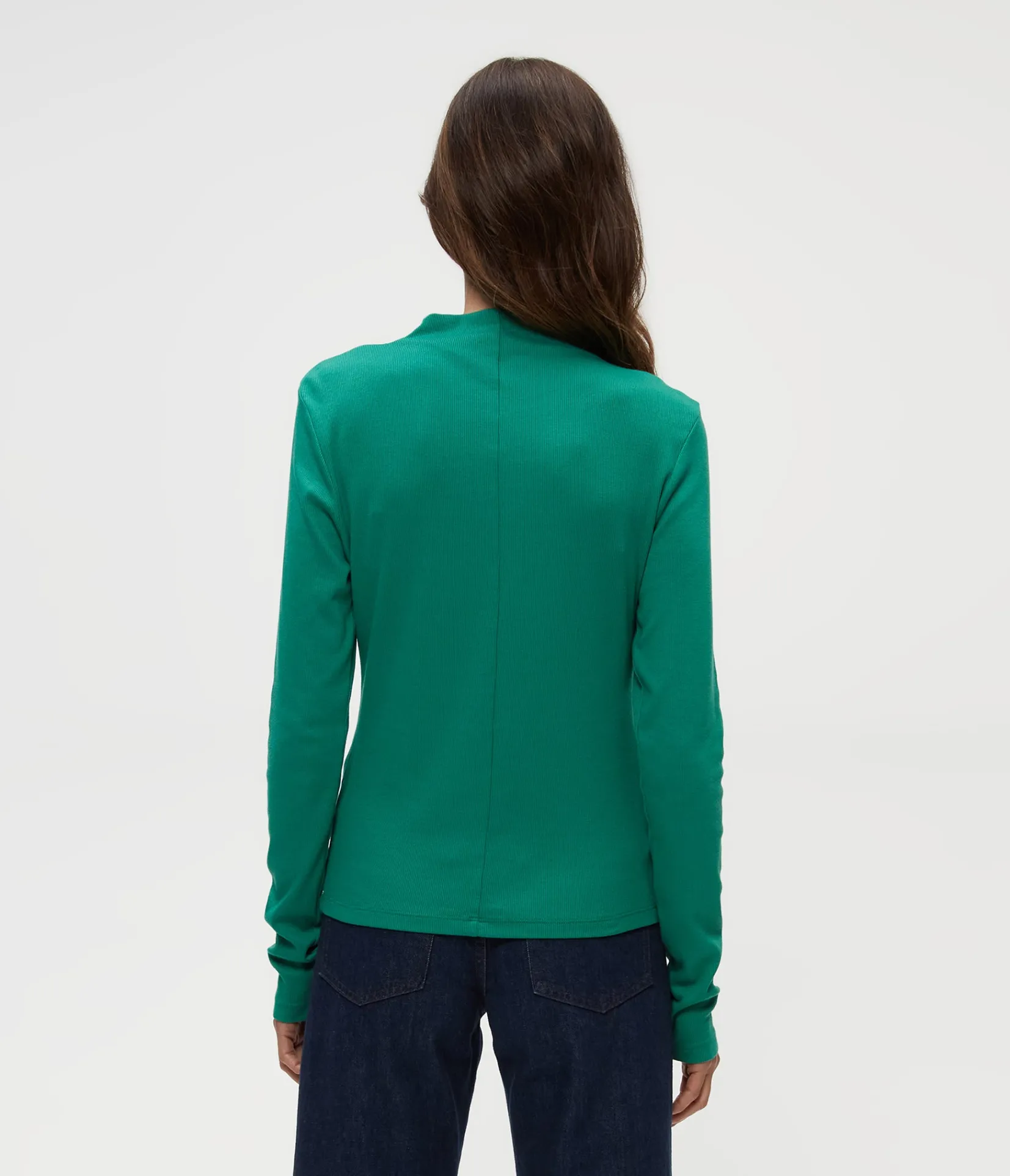 janine_mock_neck_top_7.webp Michael Stars Janine Mock Neck Top- T-Shirts | Ultra Rib T-Shirts
