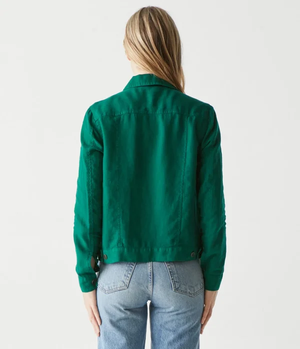 Michael Stars Jean Linen Jacket- Blazers, Jackets & Outerwear