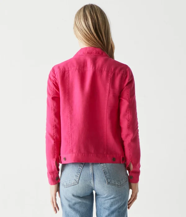 Michael Stars Jean Linen Jacket- Blazers, Jackets & Outerwear