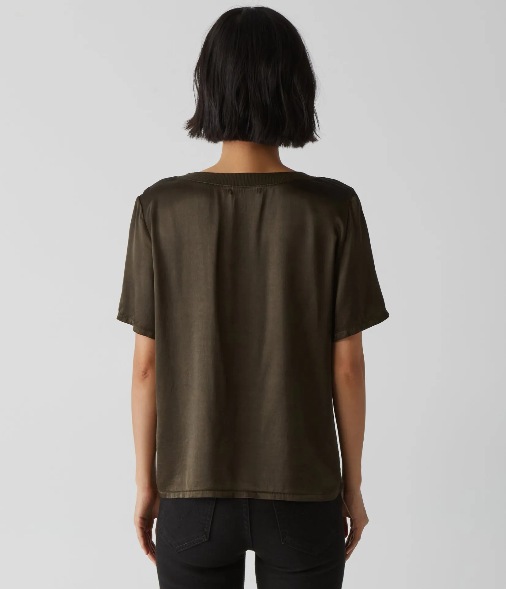 jodi_satin_vneck_top_15.webp Michael Stars Jodi Satin V-Neck Top- Tops, Blouses & Shirts