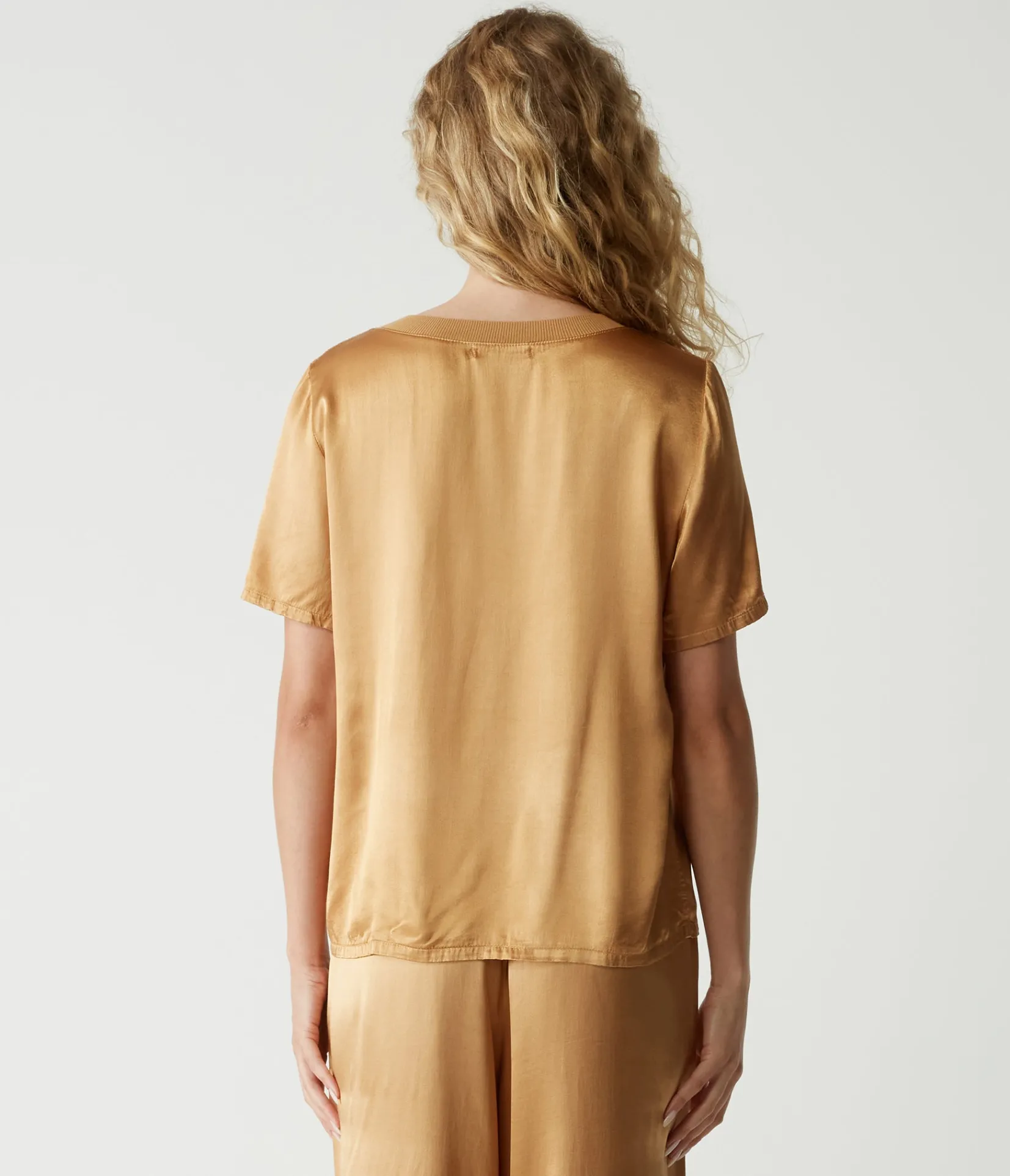 jodi_satin_vneck_top_3.webp Michael Stars Jodi Satin V-Neck Top- Tops, Blouses & Shirts
