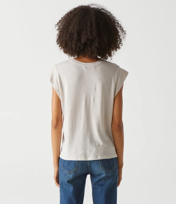 Michael Stars Joey Power Shoulder Tee- T-Shirts