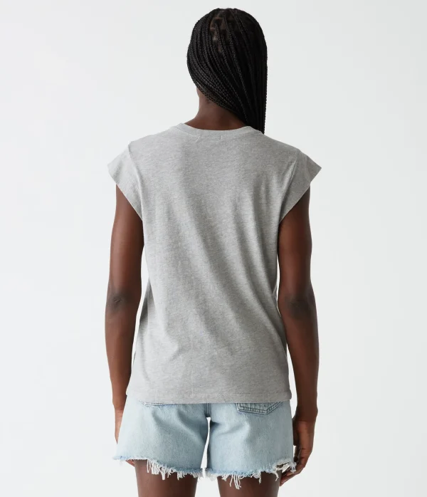 Michael Stars Joey Power Shoulder Tee- T-Shirts