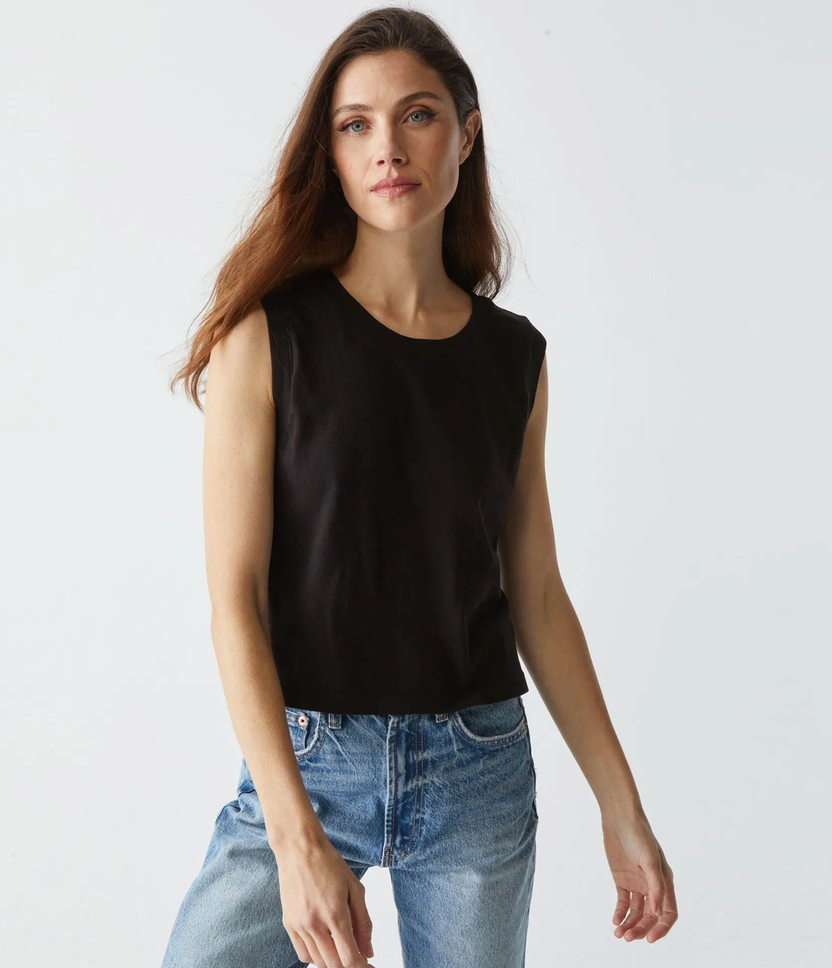 johnnie_cropped_muscle_tank_0.webp Michael Stars Johnnie Cropped Muscle Tank- Tank Tops