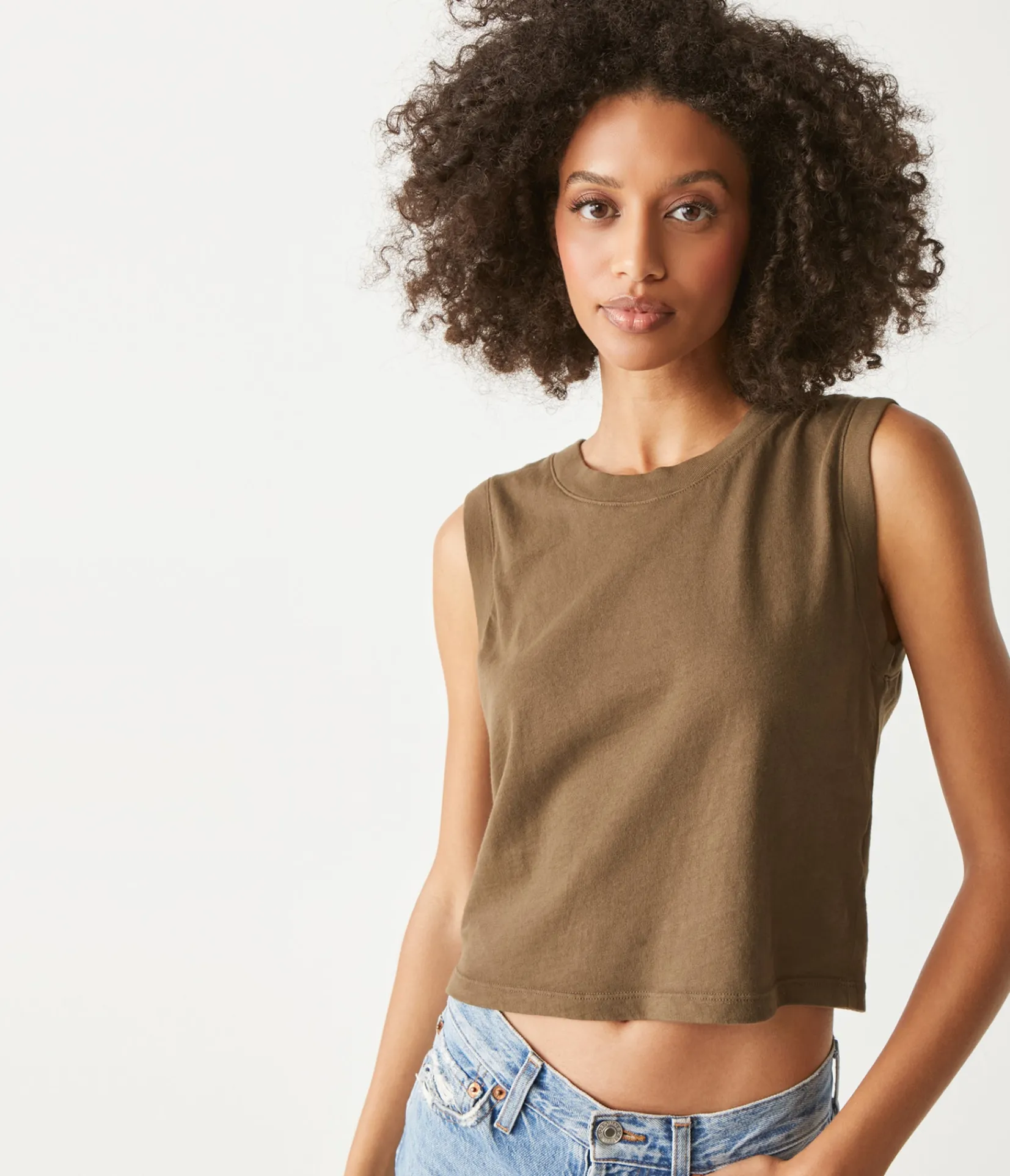 johnnie_cropped_muscle_tank_16.webp Michael Stars Johnnie Cropped Muscle Tank- Tank Tops