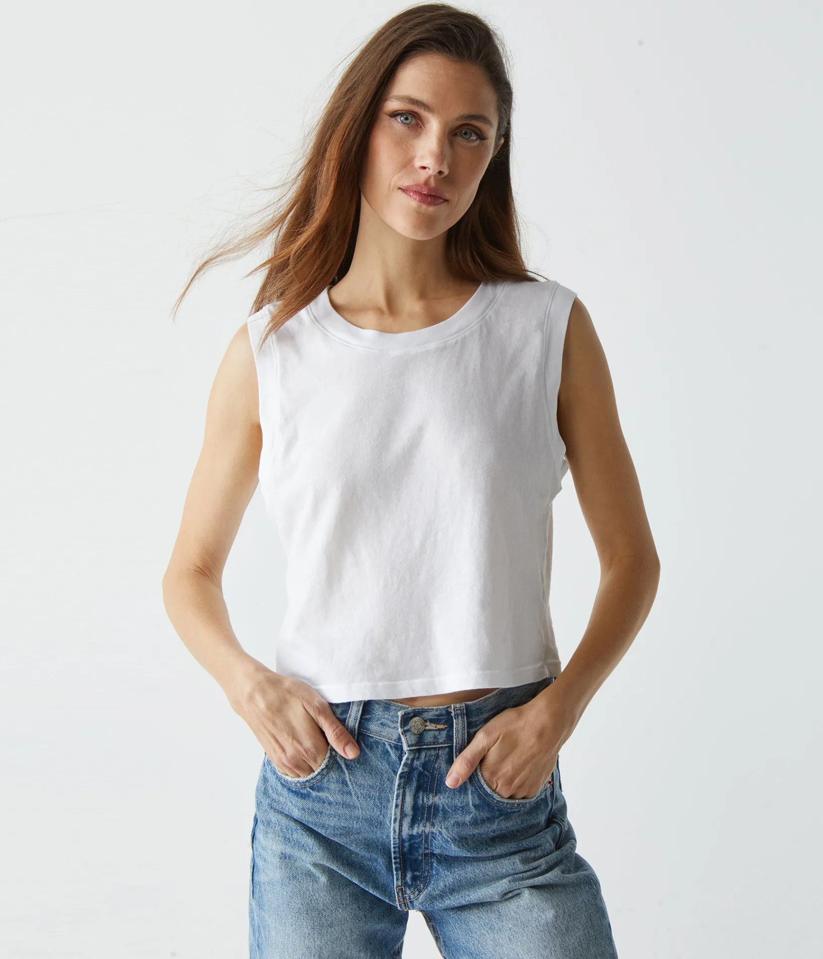 johnnie_cropped_muscle_tank_4.webp Michael Stars Johnnie Cropped Muscle Tank- Tank Tops