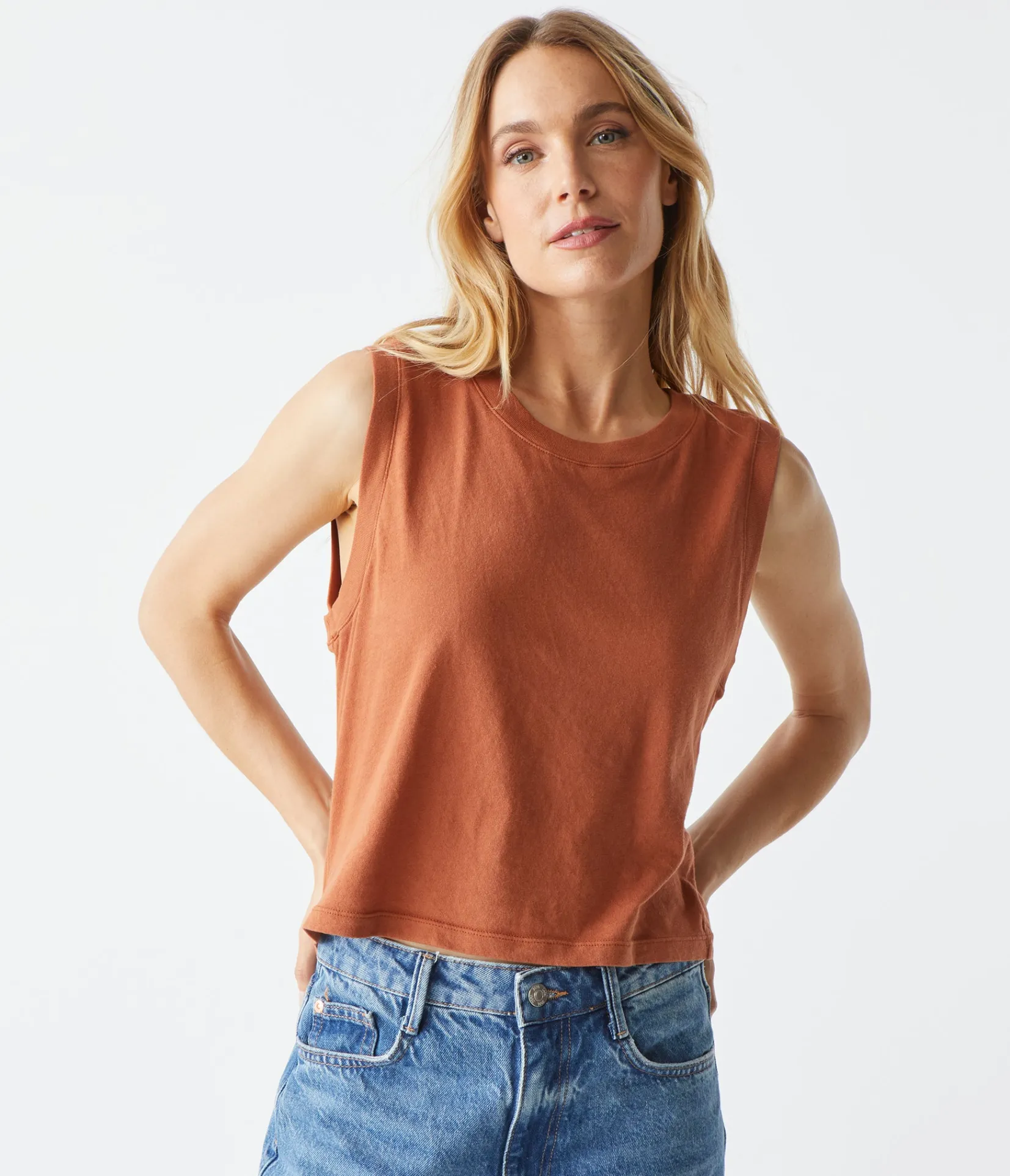 johnnie_cropped_muscle_tank_8.webp Michael Stars Johnnie Cropped Muscle Tank- Tank Tops