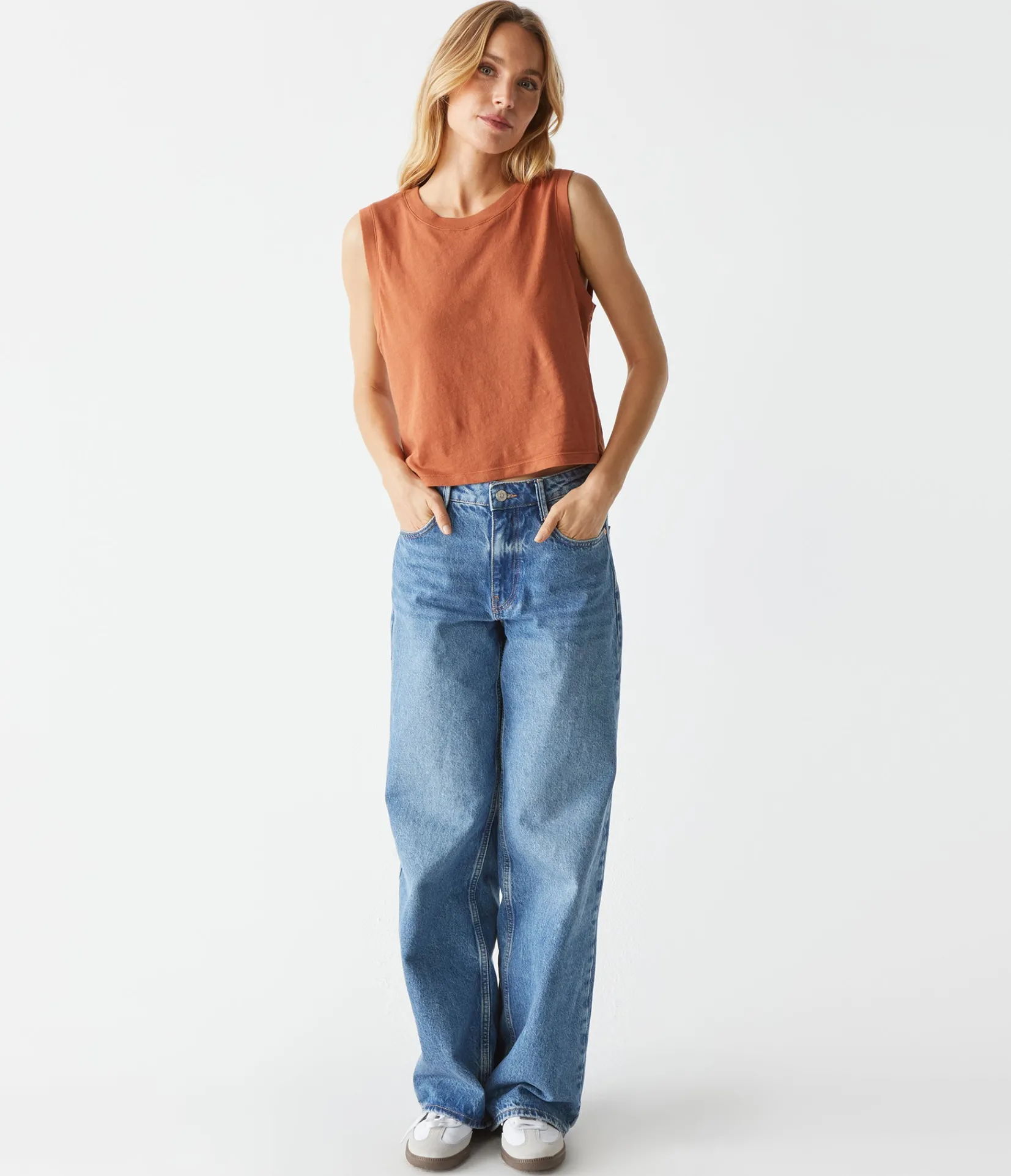 johnnie_cropped_muscle_tank_9.webp Michael Stars Johnnie Cropped Muscle Tank- Tank Tops
