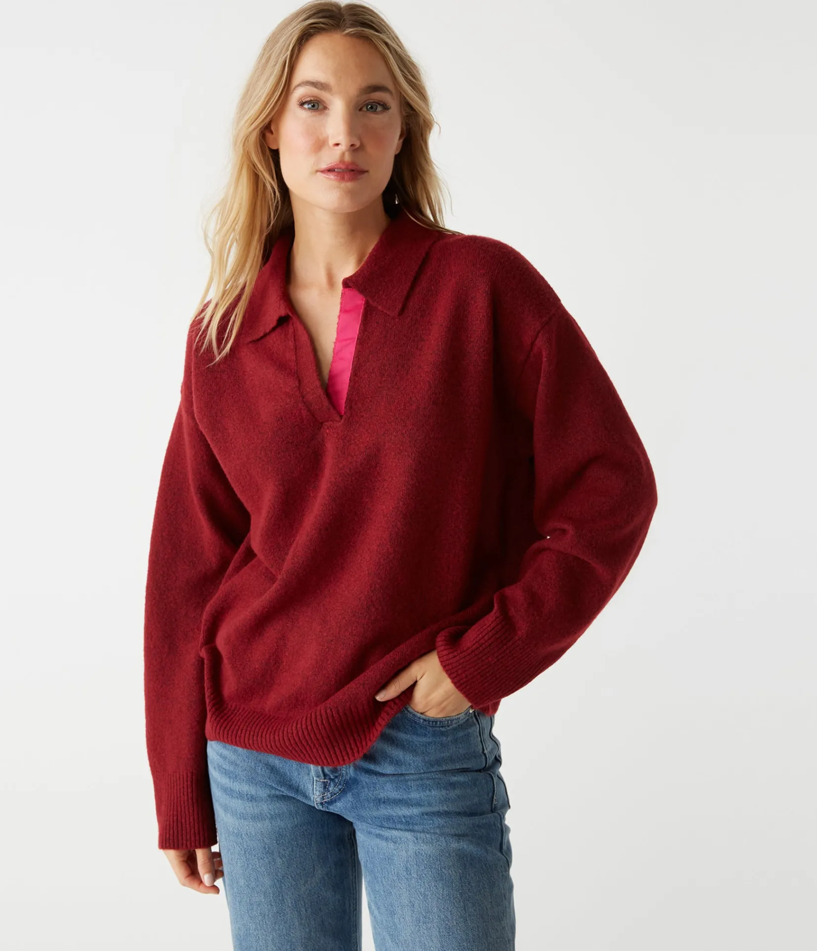 jonas_johnny_collar_sweater_12.webp Michael Stars Jonas Johnny Collar Sweater- Sweaters & Cardigans