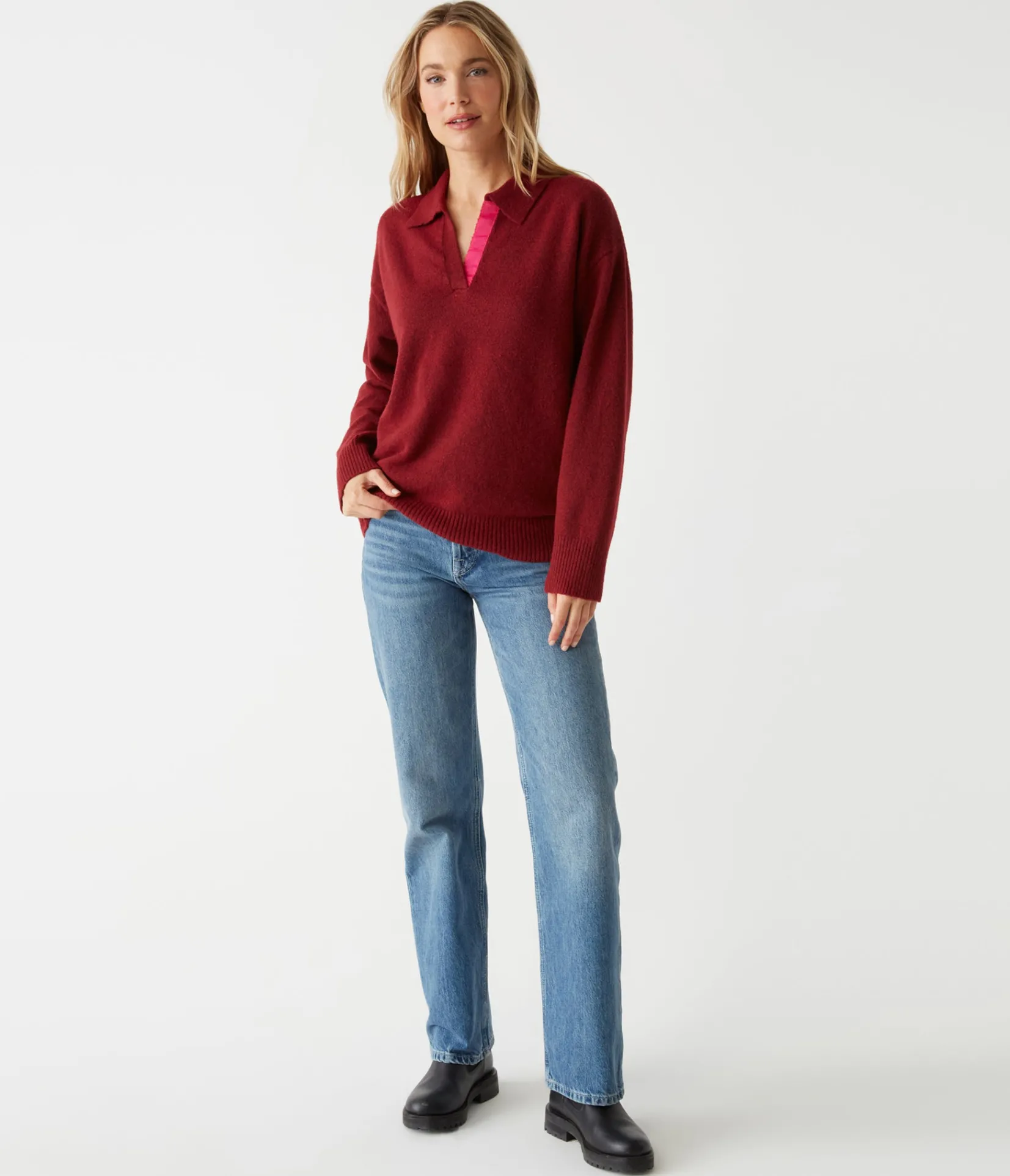 jonas_johnny_collar_sweater_13.webp Michael Stars Jonas Johnny Collar Sweater- Sweaters & Cardigans