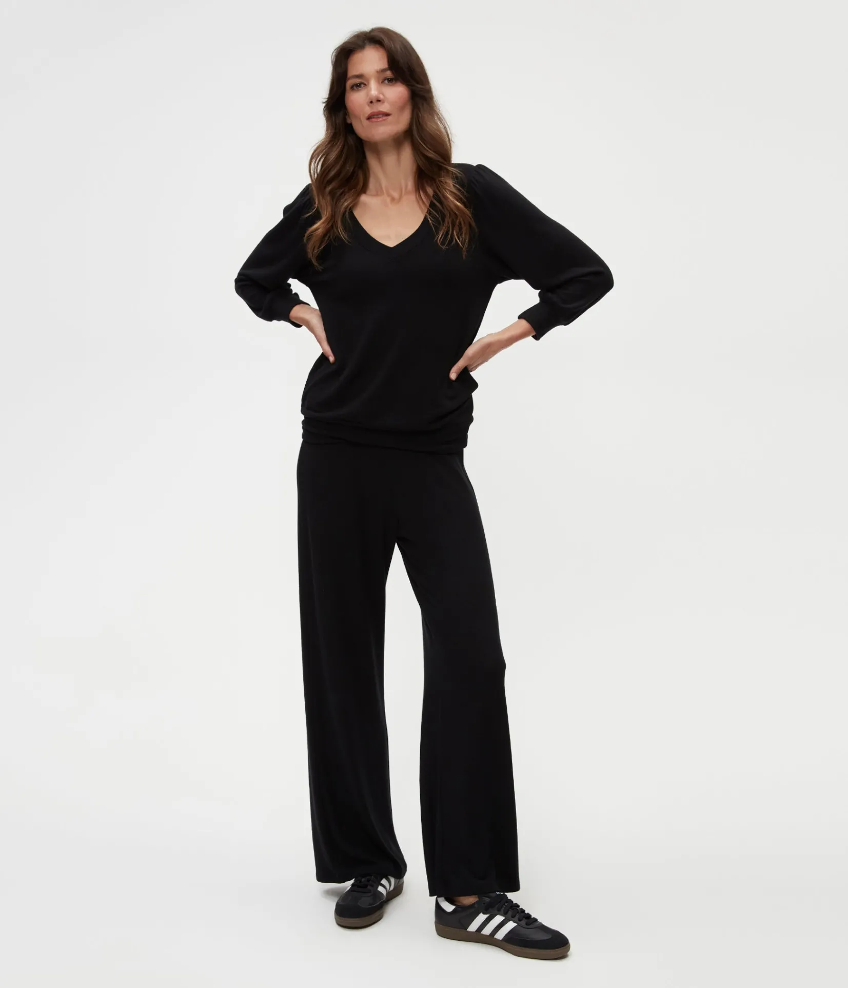 jones_wide_leg_pant_8.webp Michael Stars Jones Wide Leg Pant- Pants, Shorts & Skirts | Loungewear