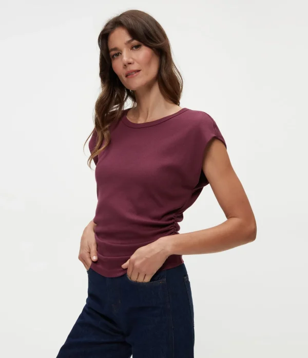 Michael Stars Joni Power Shoulder Tee- Tops, Blouses & Shirts | T-Shirts