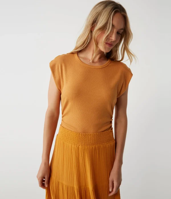 Michael Stars Joni Power Shoulder Tee- Tops, Blouses & Shirts | T-Shirts