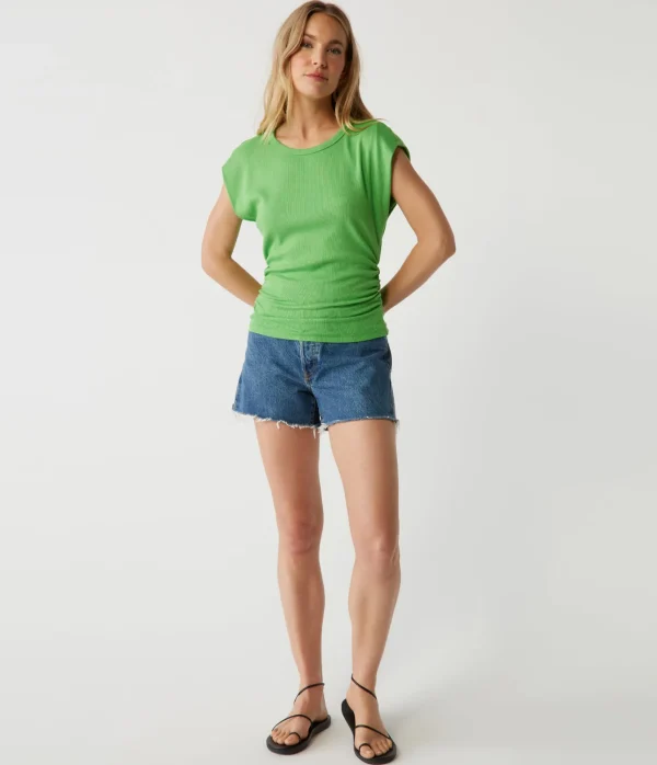 Michael Stars Joni Power Shoulder Tee- Tops, Blouses & Shirts | T-Shirts